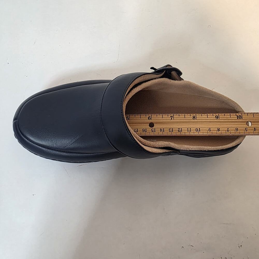 FitFlop Gogh Pro Superlight Blue Leather Mule Clog Womens 9 Comfort Slingback - Picture 10 of 16